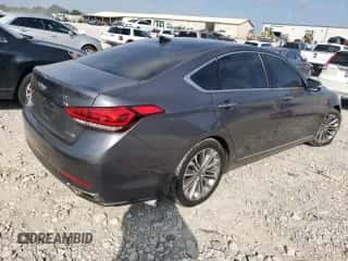 2015 Hyundai Genesis 3.8L with VIN KMHGN4JEXFU063802, listed as a Copart auction lot 68367874 with 103,495 mi miles and Salvage title. Bid and sale history available at DreamBid. Image 3.