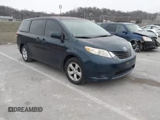 ✅ 2011 Toyota Sienna • VIN: 5TDKA3DC5BS007151 • Lot: 43922832. Listed on IAAI with 190,081 mi. Free auction sales archive from the USA and detailed vehicle history report at DreamBid. Image 1.