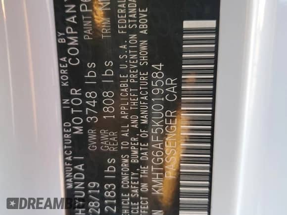 2019 Hyundai Veloster 2.0 с VIN KMHTG6AF5KU019584, выставлен на аукционе Copart как лот 80630414 с пробегом 112 124 миль миль и Списание • Salvage title. История ставок и продаж доступна на DreamBid. Изображение 15.