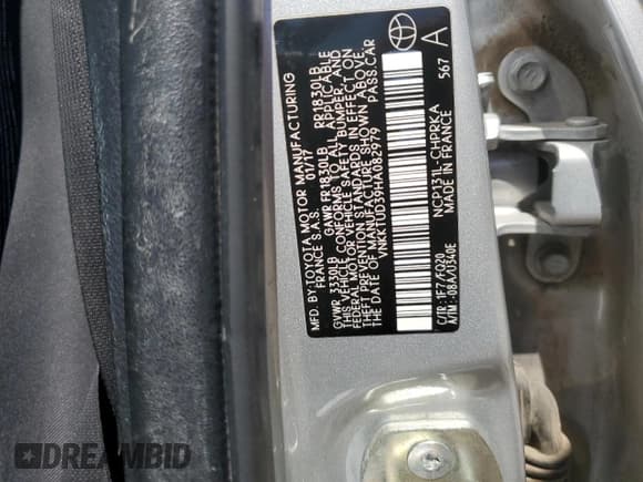 ✅ 2017 Toyota Yaris L • VIN: VNKKTUD39HA082979 • Лот: 53203325. Опубликован ранее на Copart с пробегом 139 200 миль. Бесплатный доступ к архиву аукционных продаж из США и подробный отчёт об истории автомобиля на DreamBid. Изображение 14.