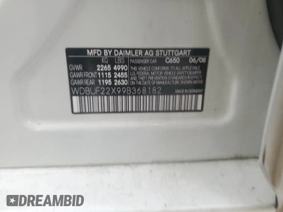 ✅ 2009 Mercedes-Benz E 320 • VIN: WDBUF22X99B368182 • Lot: 53885355. Wystawiony na Copart z przebiegiem Nie podano. Bezpłatny archiwum sprzedaży aukcyjnych z USA i szczegółowy raport historii pojazdu na DreamBid. Zdjęcie 12.