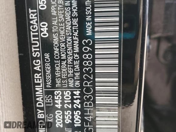 ✅ 2012 Mercedes-Benz C 250 Sport • VIN: WDDGF4HB3CR238893 • Lot: 70048555. Listed on Copart with 86,259 mi. Free auction sales archive from the USA and detailed vehicle history report at DreamBid. Image 12.