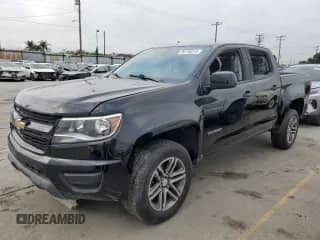 2020 Chevrolet Colorado 2WD Work Truck with VIN 1GCGSBENXL1246335, listed as a Copart auction lot 80706015 with 41,788 mi miles and Salvage title. Bid and sale history available at DreamBid. Image 1.