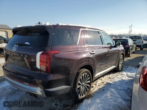 ✅ 2023 Hyundai Palisade Calligraphy • VIN: KM8R7DGE8PU593004 • Лот: 41677495. Опубликован ранее на Copart с пробегом 35 334 миль. Бесплатный доступ к архиву аукционных продаж из США и подробный отчёт об истории автомобиля на DreamBid. Изображение 3.