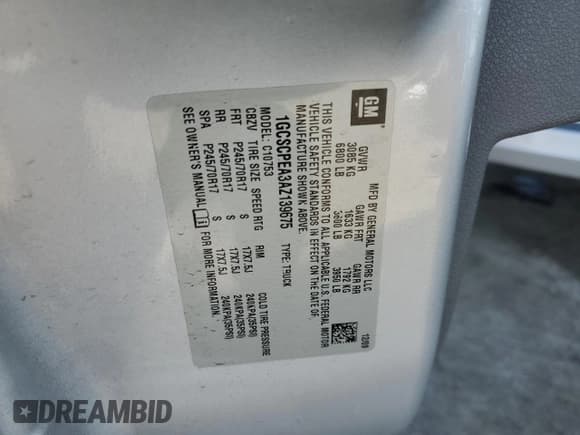 ✅ 2010 Chevrolet Silverado 1500 • VIN: 1GCSCPEA3AZ139675 • Лот: 55034675. Опубликован ранее на Copart с пробегом 141 314 миль. Бесплатный доступ к архиву аукционных продаж из США и подробный отчёт об истории автомобиля на DreamBid. Изображение 12.