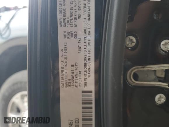 ✅ 2025 Ram 2500 Big Horn • VIN: 3C6UR5DJXSG567457 • Лот: 86338035. Опубликован ранее на Copart с пробегом 9 280 миль. Бесплатный доступ к архиву аукционных продаж из США и подробный отчёт об истории автомобиля на DreamBid. Изображение 12.