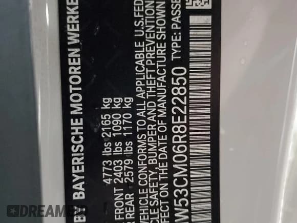 ✅ 2024 BMW 2 Series M240i xDrive • VIN: 3MW53CM06R8E22850 • Лот: 85525405. Опубликован ранее на Copart с пробегом 7 183 миль. Бесплатный доступ к архиву аукционных продаж из США и подробный отчёт об истории автомобиля на DreamBid. Изображение 13.