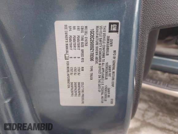 ✅ 2009 Chevrolet Silverado 1500 LT • VIN: 1GCEC29009Z178396 • Lot: 89517875. Listed on Copart with 258,936 mi. Free auction sales archive from the USA and detailed vehicle history report at DreamBid. Image 12.