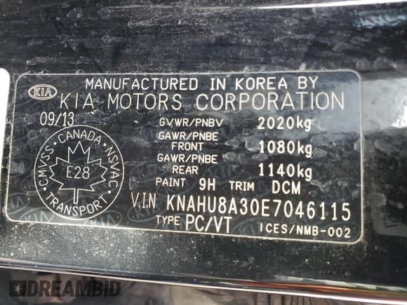 ✅ 2014 Kia Rondo EX • VIN: KNAHU8A30E7046115 • Lot: 48029785. Wystawiony na Copart z przebiegiem 84 216 mil. Bezpłatny archiwum sprzedaży aukcyjnych z USA i szczegółowy raport historii pojazdu na DreamBid. Zdjęcie 14.