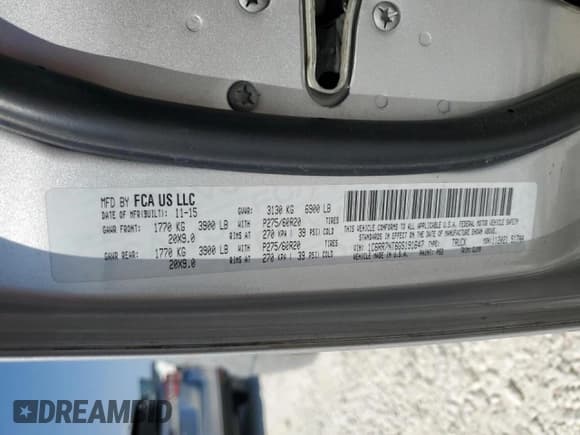 ✅ 2016 Ram 1500 Laramie • VIN: 1C6RR7NT6GS191647 • Lot: 86646675. Listed on Copart with 156,918 mi. Free auction sales archive from the USA and detailed vehicle history report at DreamBid. Image 12.