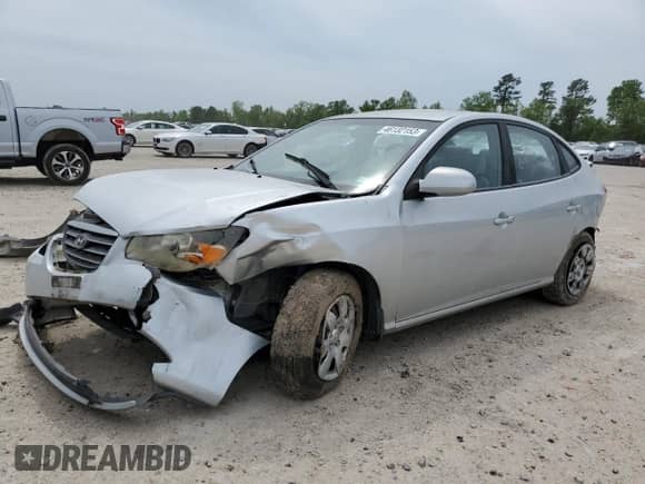 2007 Hyundai Elantra GLS with VIN KMHDU46D07U145139, listed as a Copart auction lot 46132153 with 150,987 mi miles and Salvage title. Bid and sale history available at DreamBid. Image 1.