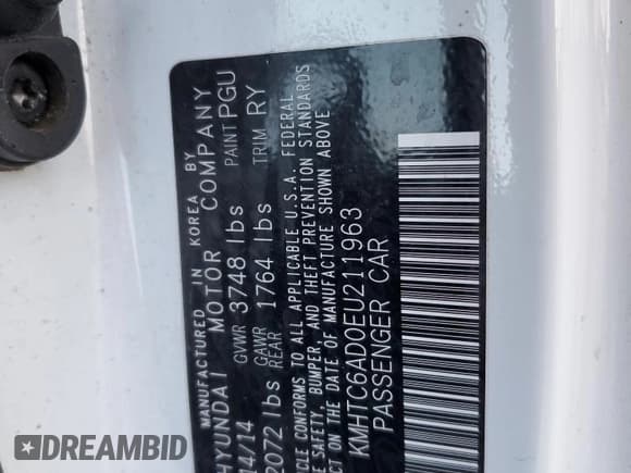 ✅ 2014 Hyundai Veloster RE:FLEX • VIN: KMHTC6AD0EU211963 • Lot: 87314974. Wystawiony na Copart z przebiegiem 140 143 mil. Bezpłatny archiwum sprzedaży aukcyjnych z USA i szczegółowy raport historii pojazdu na DreamBid. Zdjęcie 14.