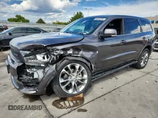 ✅ 2019 Dodge Durango GT Plus • VIN: 1C4RDJDG5KC651747 • Лот: 80026205. Опубликован ранее на Copart с пробегом 59 833 миль. Бесплатный доступ к архиву аукционных продаж из США и подробный отчёт об истории автомобиля на DreamBid. Изображение 1.