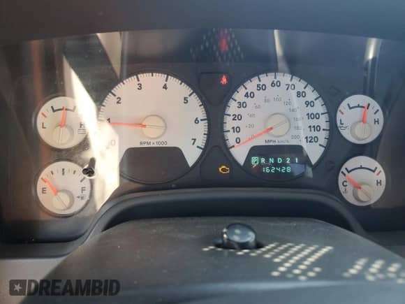 2007 Dodge 1500 SLT with VIN 1D7HA16217J521107, listed as a Copart auction lot 63311714 with 162,428 mi miles and Salvage title. Bid and sale history available at DreamBid. Image 9.