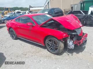 2022 Ford Mustang EcoBoost z VIN 1FA6P8TH1N5101991, wystawiony jako IAAI lot #41575523 z przebiegiem 76 986 mil mil oraz . Historia ofert i sprzedaży dostępna na DreamBid. Obrazek 1.