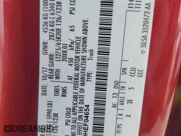 ✅ 2017 Ford F-250 Lariat • VIN: 1FT7W2B60HEF04654 • Lot: 67628195. Wystawiony na Copart z przebiegiem 172 561 mil. Bezpłatny archiwum sprzedaży aukcyjnych z USA i szczegółowy raport historii pojazdu na DreamBid. Zdjęcie 13.