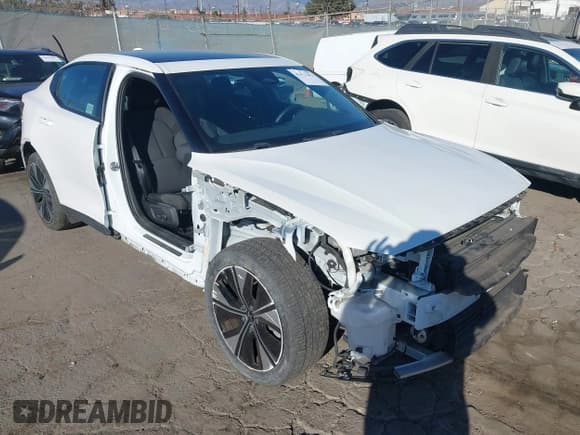 ✅ 2024 Polestar 2 • VIN: YSMFE3KA9RL231563 • Лот: 43412814. Опубликован ранее на IAAI с пробегом 40 722 миль. Бесплатный доступ к архиву аукционных продаж из США и подробный отчёт об истории автомобиля на DreamBid. Изображение 1.