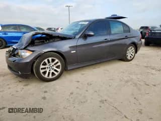 2006 BMW 3 Series 325i with VIN WBAVB17566NK38449, listed as a Copart auction lot 64977945 with 219,718 mi miles and Salvage title. Bid and sale history available at DreamBid. Image 1.