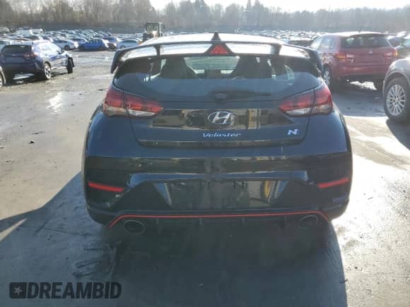 2022 Hyundai Veloster with VIN KMHT36AH3NU013767, listed as a Copart auction lot 79637354 with 15,021 mi miles and Salvage title. Bid and sale history available at DreamBid. Image 6.