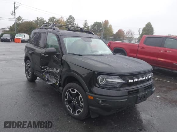 ✅ 2023 Ford Bronco Sport Outer Banks • VIN: 3FMCR9C64PRD60014 • Lot: 43573322. Listed on IAAI with 15,776 mi. Free auction sales archive from the USA and detailed vehicle history report at DreamBid. Image 1.