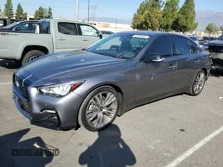 ✅ 2024 Infiniti Q50 Sensory • VIN: JN1EV7CPXRM600848 • Lot: 86186995. Listed on Copart with 20,705 mi. Free auction sales archive from the USA and detailed vehicle history report at DreamBid. Image 1.