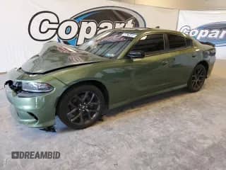 2022 Dodge Charger R/T with VIN 2C3CDXCT8NH240405, listed as a Copart auction lot 53074865 with 75,634 mi miles and Salvage title. Bid and sale history available at DreamBid. Image 1.