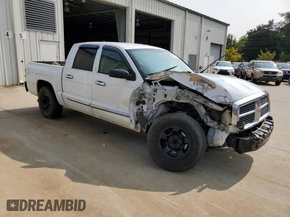 2005 Dodge Dakota Laramie with VIN 1D7HE58N35S224298, listed as a Copart auction lot 70650524 with 179,946 mi miles and Salvage title. Bid and sale history available at DreamBid. Image 4.