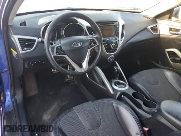 2012 Hyundai Veloster w/Red Int with VIN KMHTC6AD9CU065687, listed as a Copart auction lot 85752825 with Not provided miles and Salvage title. Bid and sale history available at DreamBid. Image 8.