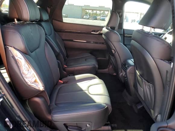 2025 Hyundai Palisade Calligraphy with VIN KM8R74GE5SU835949, listed as a Copart auction lot 48981355 with 3,674 mi miles and Salvage title. Bid and sale history available at DreamBid. Image 11.