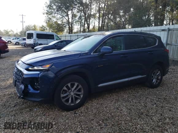 2019 Hyundai Santa Fe SE z VIN 5NMS2CAD3KH106449, wystawiony jako Copart lot #40557913 z przebiegiem 58 978 mil mil oraz . Historia ofert i sprzedaży dostępna na DreamBid. Obrazek 1.