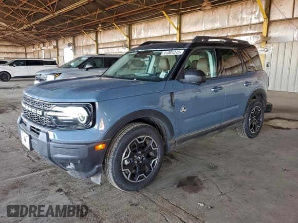 ✅ 2025 Ford Bronco Sport Outer Banks • VIN: 3FMCR9CN4SRE29364 • Лот: 91881315. Опубликован ранее на Copart с пробегом 148 миль. Бесплатный доступ к архиву аукционных продаж из США и подробный отчёт об истории автомобиля на DreamBid. Изображение 1.