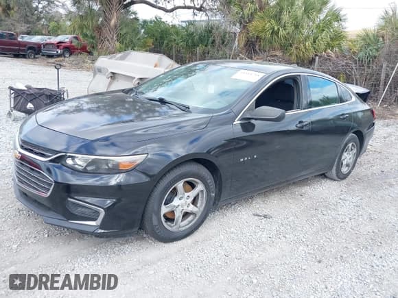 ✅ 2016 Chevrolet Malibu LS • VIN: 1G1ZB5STXGF230666 • Lot: 41314718. Listed on IAAI with 106,699 mi. Free auction sales archive from the USA and detailed vehicle history report at DreamBid. Image 2.
