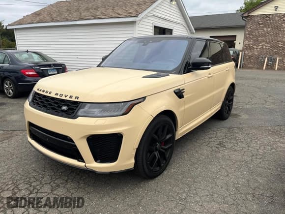 ✅ 2020 Land Rover Range Rover Sport SVR • VIN: SALWZ2RE2LA726329 • Lot: 84874645. Listed on Copart with 97,410 mi. Free auction sales archive from the USA and detailed vehicle history report at DreamBid. Image 1.