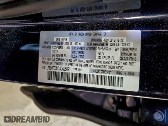 ✅ 2018 Mazda CX-5 Touring • VIN: JM3KFBCM0J0426491 • Lot: 94990025. Wystawiony na Copart z przebiegiem 74 844 mil. Bezpłatny archiwum sprzedaży aukcyjnych z USA i szczegółowy raport historii pojazdu na DreamBid. Zdjęcie 13.