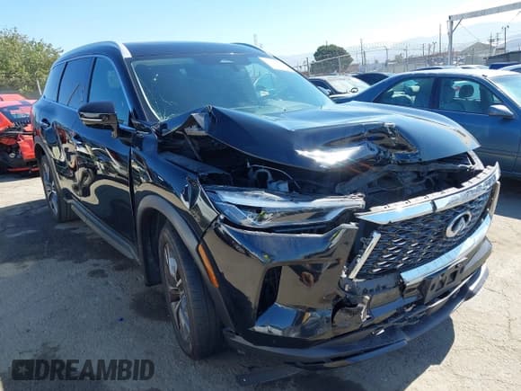 ✅ 2023 Infiniti QX60 Luxe • VIN: 5N1DL1FR5PC357358 • Лот: 42827275. Опубликован ранее на IAAI с пробегом 180 079 миль. Бесплатный доступ к архиву аукционных продаж из США и подробный отчёт об истории автомобиля на DreamBid. Изображение 1.