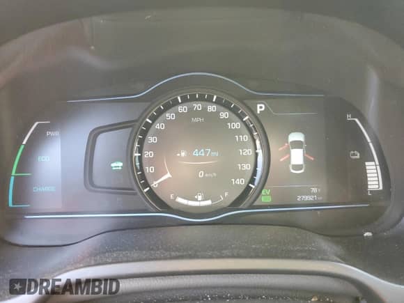 2017 Hyundai Ioniq SEL с VIN KMHC75LC0HU049422, выставлен на аукционе Copart как лот 91028445 с пробегом 279 921 миль миль и Списание • Salvage title. История ставок и продаж доступна на DreamBid. Изображение 9.