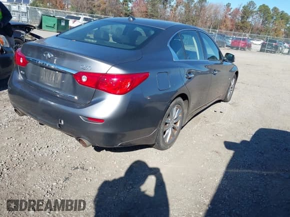 ✅ 2014 Infiniti Q50 Premium • VIN: JN1BV7ARXEM693629 • Lot: 43677891. Listed on IAAI with 224,891 mi. Free auction sales archive from the USA and detailed vehicle history report at DreamBid. Image 4.