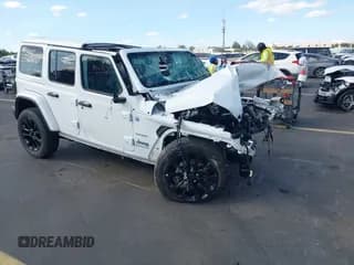 ✅ 2024 Jeep Wrangler Sahara • VIN: 1C4RJXP65RW331514 • Lot: 43453216. Listed on IAAI with Not provided. Free auction sales archive from the USA and detailed vehicle history report at DreamBid. Image 1.