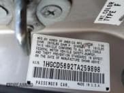 ✅ 1996 Honda Accord Value • VIN: 1HGCD5692TA259898 • Lot: 91104785. Listed on Copart with 301,771 mi. Free auction sales archive from the USA and detailed vehicle history report at DreamBid. Image 13.