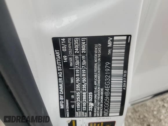 ✅ 2014 Mercedes-Benz GLK 350 • VIN: WDCGG5HB4EG321979 • Lot: 91522465. Listed on Copart with 74,129 mi. Free auction sales archive from the USA and detailed vehicle history report at DreamBid. Image 13.