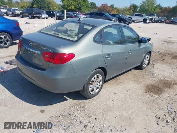 2010 Hyundai Elantra SE with VIN KMHDU4AD6AU870503, listed as a IAAI auction lot 43245088 with 207,474 mi miles and . Bid and sale history available at DreamBid. Image 4.