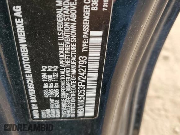 ✅ 2015 BMW 2 Series 228i • VIN: WBA1K5C53FV242793 • Лот: 87532155. Опубликован ранее на Copart с пробегом 114 802 миль. Бесплатный доступ к архиву аукционных продаж из США и подробный отчёт об истории автомобиля на DreamBid. Изображение 12.