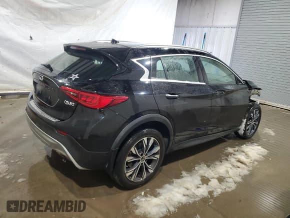 ✅ 2018 Infiniti QX30 Luxury • VIN: SJKCH5CR2JA002144 • Lot: 85443394. Listed on Copart with 54,327 mi. Free auction sales archive from the USA and detailed vehicle history report at DreamBid. Image 3.