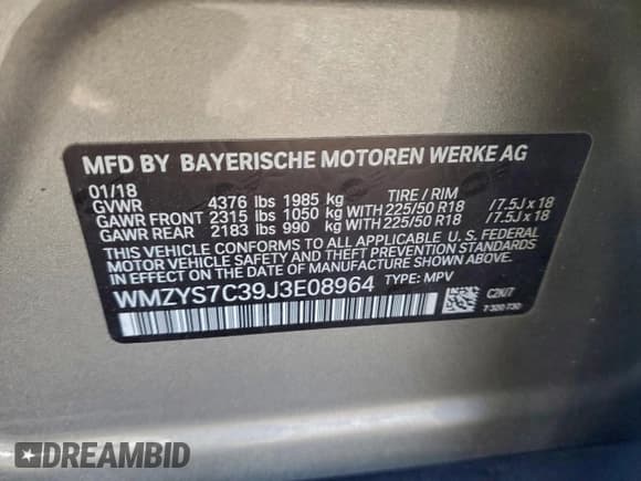 ✅ 2018 MINI Countryman Cooper • VIN: WMZYS7C39J3E08964 • Lot: 95867105. Wystawiony na Copart z przebiegiem 96 641 mil. Bezpłatny archiwum sprzedaży aukcyjnych z USA i szczegółowy raport historii pojazdu na DreamBid. Zdjęcie 13.