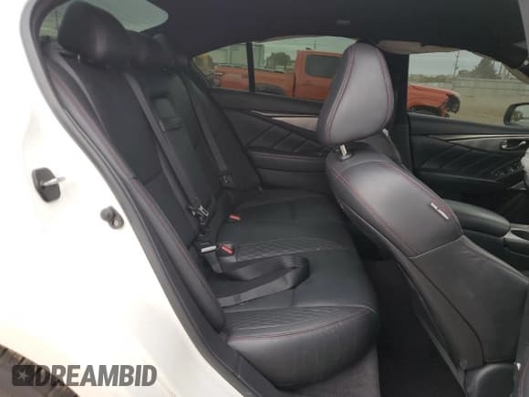 ✅ 2019 Infiniti Q50 Red Sport 400 • VIN: JN1FV7AR8KM830077 • Lot: 82475955. Listed on Copart with 62,191 mi. Free auction sales archive from the USA and detailed vehicle history report at DreamBid. Image 10.