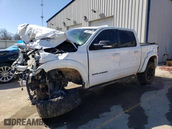 2022 Ram 1500 Lone Star with VIN 1C6SRFFT7NN236066, listed as a Copart auction lot 46661134 with 29,545 mi miles and Non repairable. Bid and sale history available at DreamBid. Image 1.