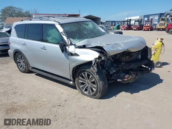 ✅ 2018 Nissan Armada SV • VIN: JN8AY2ND7J9058404 • Лот: 41691913. Опубликован ранее на IAAI с пробегом 118 704 миль. Бесплатный доступ к архиву аукционных продаж из США и подробный отчёт об истории автомобиля на DreamBid. Изображение 1.