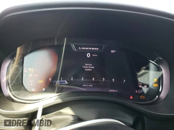 2024 Ram 1500 Limited with VIN 1C6SRFHT4RN224394, listed as a Copart auction lot 70290485 with 38,446 mi miles and Salvage title. Bid and sale history available at DreamBid. Image 9.