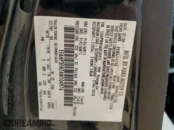 ✅ 2010 Ford Focus SE • VIN: 1FAHP3FN7AW104976 • Лот: 87275195. Опубликован ранее на Copart с пробегом 240 999 миль. Бесплатный доступ к архиву аукционных продаж из США и подробный отчёт об истории автомобиля на DreamBid. Изображение 12.