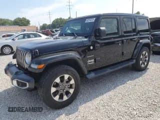 ✅ 2021 Jeep Wrangler Unlimited Sahara Altitude • VIN: 1C4HJXEG1MW605811 • Лот: 63214275. Опубликован ранее на Copart с пробегом 81 473 миль. Бесплатный доступ к архиву аукционных продаж из США и подробный отчёт об истории автомобиля на DreamBid. Изображение 1.